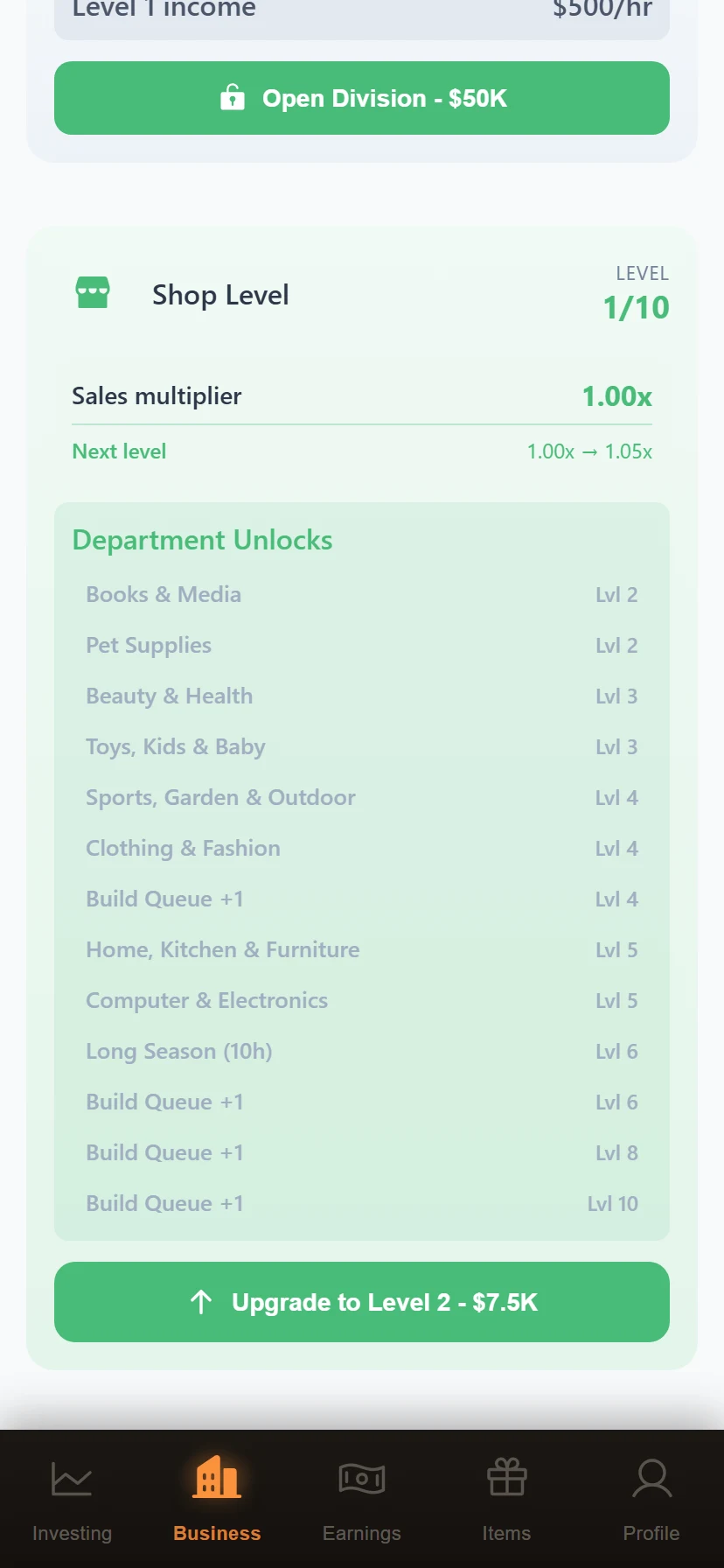 Idle Money Clicker Tycoon screenshot